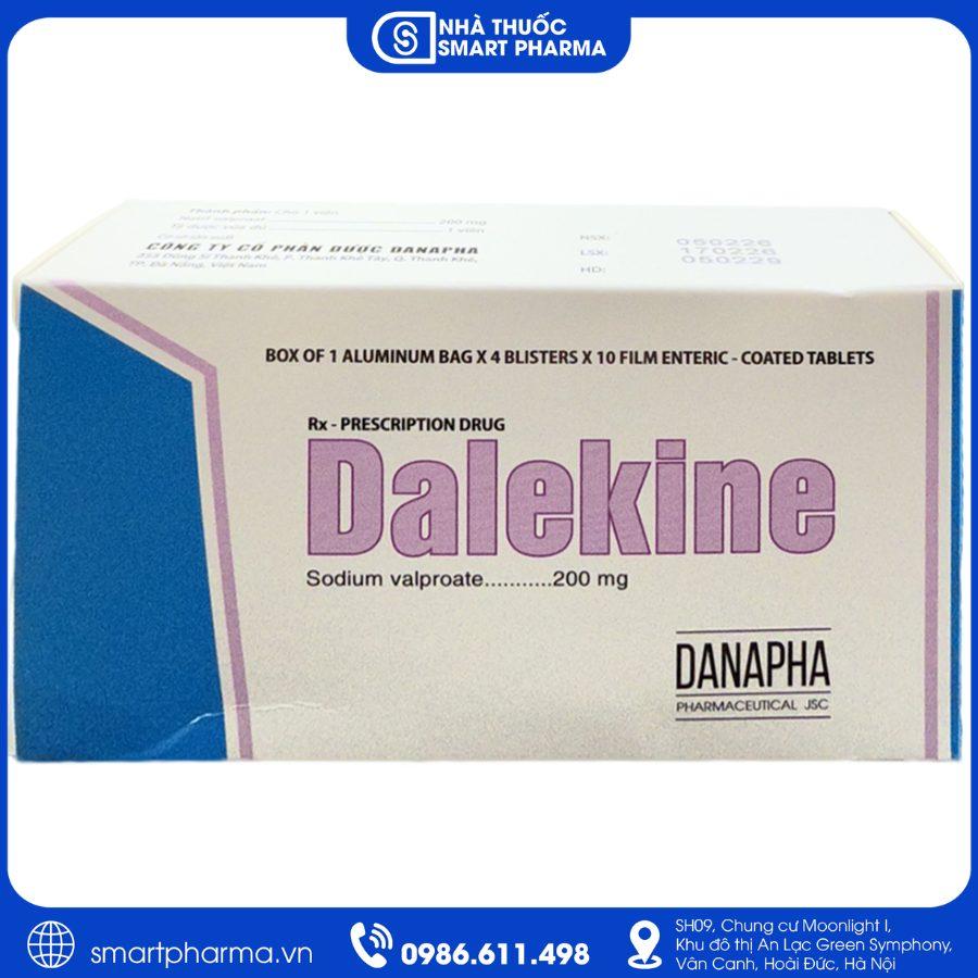 NT Smartpharma Thuốc Dalekine 200mg Danapha điều trị động kinh, rối loạn lưỡng cực và dự phòng đau nửa đầu