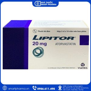 Thuốc Lipitor 20mg điều trị tăng cholesterol máu
