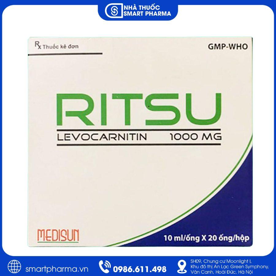 NT Smartpharma Ritsu 1000mg -Thuốc điều trị thiếu hụt Carnitine nguyên phát và thứ phát