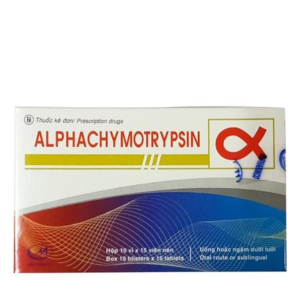 Thuốc Alphachymotrypsin Minh Hải điều trị giảm phù nề, sưng viêm (10 vỉ x 15 viên)