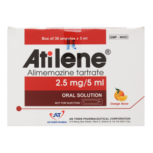 Smart Pharma - Thuốc Atilene 2,5mg/5ml An Thiên điều trị dị ứng và giảm ho do kích ứng (30 ống x 5ml) 1 Smart Pharma - Nha thuoc Smart Pharma 2026 10 21T110705.444