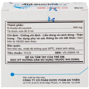Smart Pharma - Thuốc tiêm AtiLeucine inj 500mg/5ml An Thiên điều trị triệu chứng cơn chóng mặt 2 Smart Pharma - Nha thuoc Smart Pharma 2026 10 21T112330.370