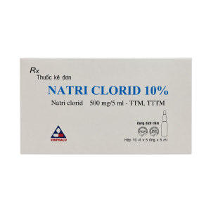 Thuốc tiêm Natri Clorid 10% Vinphaco bổ sung Natri, điều chỉnh rối loạn điện giải
