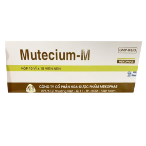 Thuốc Mutecium-M 10mg Mekophar điều trị buồn nôn, nôn và rối loạn nhu động dạ dày