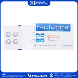 Nautamine 90mg phòng ngừa và điều trị say tàu xe hiệu quả cho người lớn và trẻ em trên 2 tuổi
