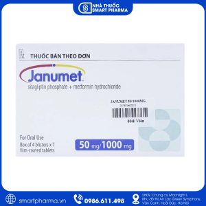 Janumet 50mg/1000mg điều trị đái tháo đường type 2