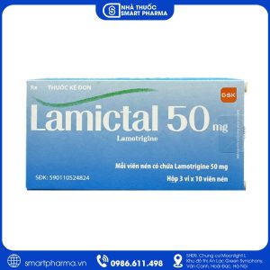 Lamictal 50mg điều trị động kinh và phòng ngừa bệnh rối loạn lưỡng cực