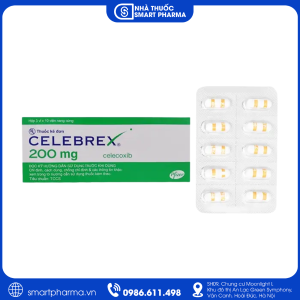 Thuốc Celebrex 200mg giảm đau, kháng viêm trong thoái hóa khớp, viêm khớp dạng thấp và đau cấp tính