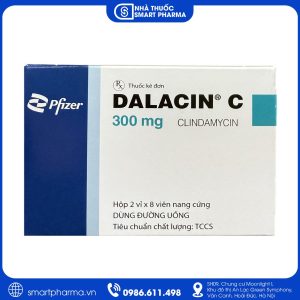 Thuốc Dalacin C 300mg điều trị nhiễm khuẩn hô hấp, da mô mềm, xương khớp và răng miệng
