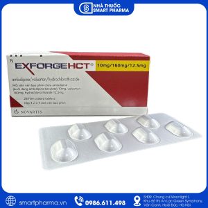 Thuốc Exforge HCT 10mg/160mg/12.5mg điều trị tăng huyết áp vô căn