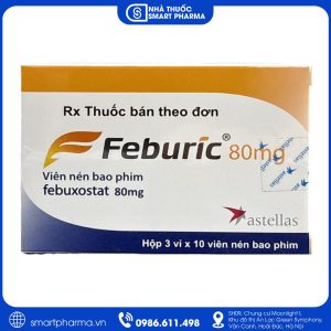 Thuốc Feburic 80mg điều trị tăng acid uric huyết mạn tính trong bệnh gout