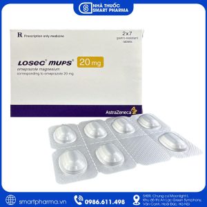 Thuốc Losec mups 20mg điều trị loét dạ dày, loét tá tràng và trào ngược dạ dày – thực quản