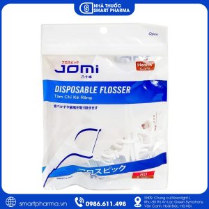 Chỉ nha khoa Jomi Nhật hỗ trợ làm sạch mảng bám và vụn thức ăn trong kẽ răng