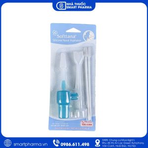 Ống hút mũi đầu mềm Silicone Softana hỗ trợ làm sạch khoang mũi cho bé