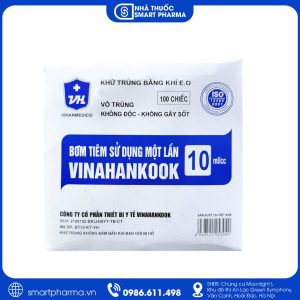 Bơm tiêm 10ml Vinahankook hỗ trợ thao tác tiêm truyền và lấy mẫu trong y tế