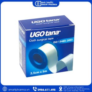 Băng dính lụa UrgoTana 2.5cm x 5m hỗ trợ cố định băng gạc y tế