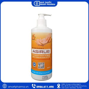 Dung dịch sát khuẩn tay Asirub hỗ trợ làm sạch và sát khuẩn tay nhanh