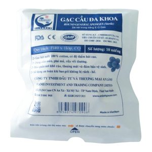 Gạc cầu đa khoa Alameco hỗ trợ lau rửa và thấm hút dịch vết thương