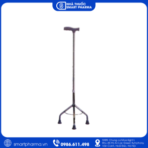 Gậy Inox 3 chân hỗ trợ di chuyển và giữ thăng bằng cho người cao tuổi