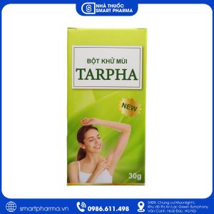 Bột khử mùi Tarpha hỗ trợ giảm mùi hôi cơ thể, giúp da khô thoáng