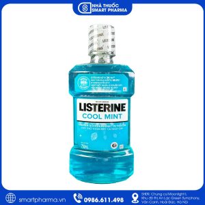 Nước súc miệng Listerine CoolMint 750ml giúp sạch miệng, giảm hôi miệng