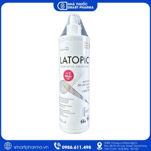 Gel tắm gội Latopic Probiotic Emollient làm sạch và dưỡng ẩm da