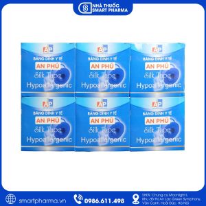 Băng dính lụa SilkTape 1,25cm x 4m hỗ trợ cố định băng gạc và dụng cụ y khoa