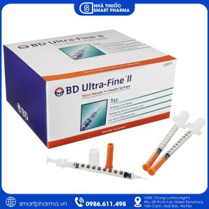 Bơm tiêm BD Ultra-Fine II 1ml hỗ trợ tiêm insulin U-100 đúng liều theo chỉ định