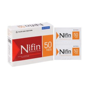Thuốc Nifin 100mg điều trị nhiễm khuẩn đường hô hấp, tiết niệu và viêm tai giữa (24 gói)