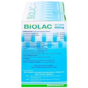 Smart Pharma - Men vi sinh Biolac Biopharm điều trị tiêu chảy, táo bón và rối loạn tiêu hóa (10 vỉ x 10 viên) 4 Smart Pharma - NT SMART PHARMA 2026 09 07T134223.592