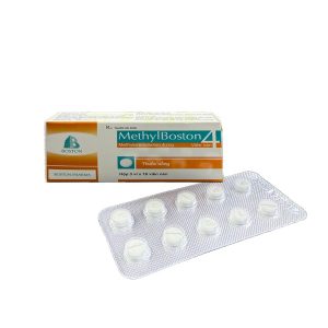 Thuốc Methylboston 4mg Boston điều trị các bệnh viêm, dị ứng và rối loạn miễn dịch (3 vỉ x 10 viên)