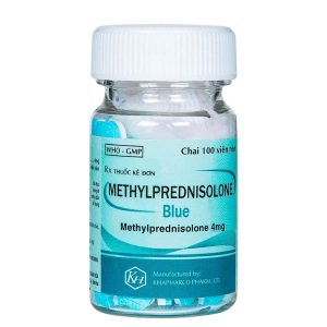 Thuốc Methylprednisolone 4mg Khapharco điều trị viêm, dị ứng và các rối loạn miễn dịch (Lọ 500 viên)