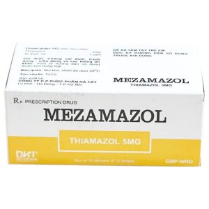 Thuốc Mezamazol 5mg Hataphar điều trị cường giáp và hỗ trợ kiểm soát nhiễm độc giáp (10 vỉ x 10 viên)