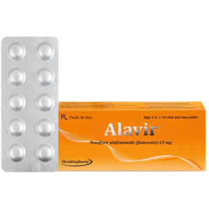 Thuốc Alavir Herabiopharm điều trị bệnh viêm gan B mạn tính (3 vỉ x 10 viên)