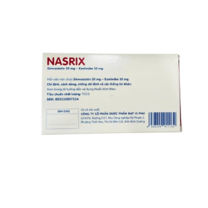 Smart Pharma - Thuốc Nasrix DaViPharm điều trị tăng cholesterol (4 vỉ x 7 viên) 1 Smart Pharma - NT SMART PHARMA 62 1