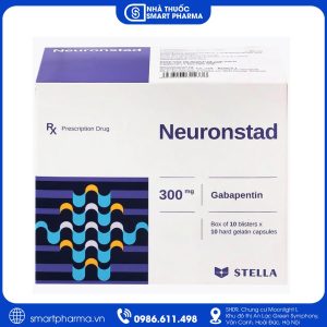 Smart Pharma - Thuốc Neuronstad 300mg Stella điều trị hỗ trợ động kinh cục bộ và đau thần kinh ngoại biên (10 vỉ x 10 viên) 4 Smart Pharma - NT SMART PHARMA 8