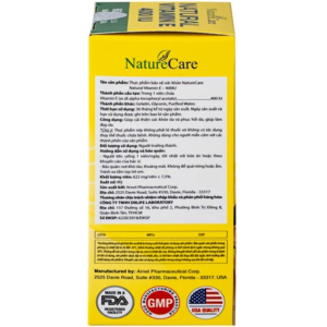 Smart Pharma - Viên uống Natural Vitamin E 400 IU hỗ trợ bổ sung vitamin E, chăm sóc và làm đẹp da (Lọ 60 viên) 4 Smart Pharma - NT SMART PHARMA 91