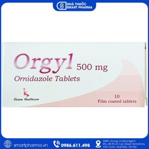 Thuốc Orgyl 500mg điều trị nhiễm khuẩn do vi khuẩn kỵ khí, nhiễm amip và Trichomonas