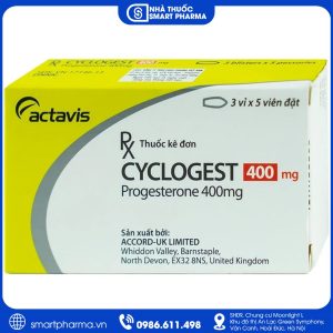 Viên đặt Cyclogest 400mg – Điều trị thiếu hụt progesterone và duy trì thai kỳ