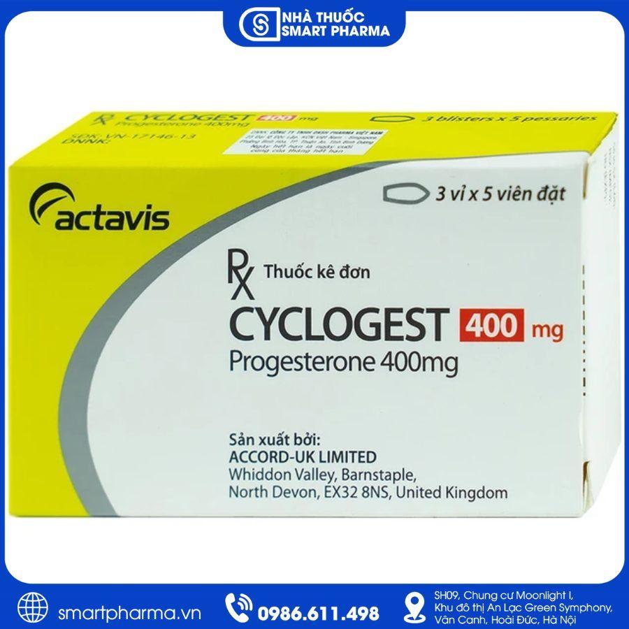 NT Smartpharma Viên đặt Cyclogest 400mg – Điều trị thiếu hụt progesterone và duy trì thai kỳ