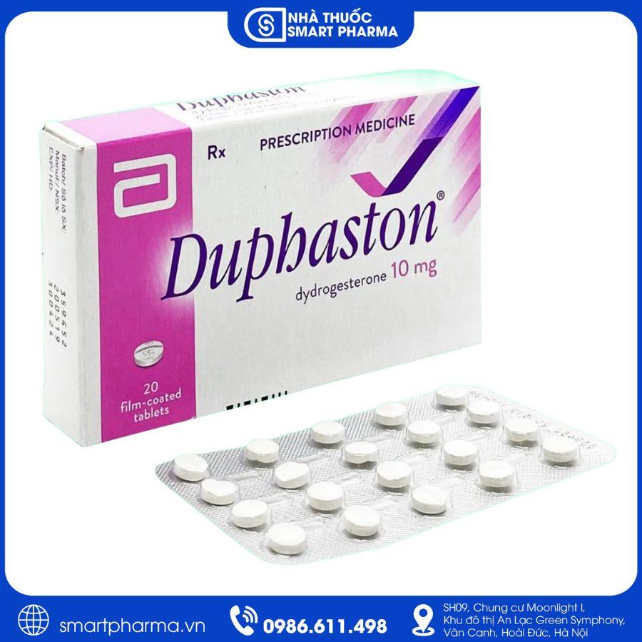 NT Smartpharma (1) Duphaston 10mg điều trị rối loạn kinh nguyệt, dọa sảy thai và thiếu hụt progesterone