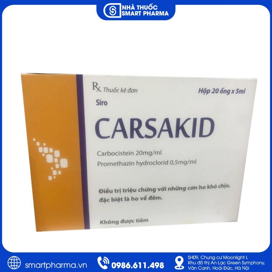 NT Smartpharma (10) Thuốc Carsakid – Điều trị ho khan, ho không có đờm