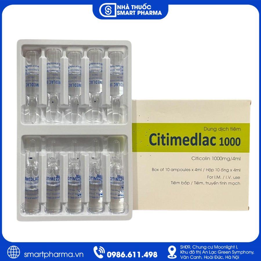 NT Smartpharma (10) Thuốc Citimedlac 1000 – Điều trị suy giảm trí nhớ, bệnh mạch máu não và hỗ trợ phục hồi sau đột quỵ