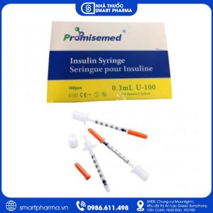 Bơm Tiêm Tiểu Đường Promisemed 0,3ml – Bơm tiêm insulin U-100 dùng một lần