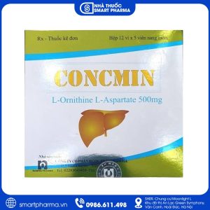 Thuốc Concmin 500mg điều trị tăng amoniac máu và hỗ trợ điều trị bệnh não gan
