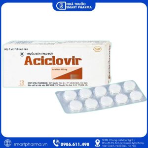 Thuốc Aciclovir 400mg Pharmedic điều trị nhiễm virus Herpes, zona và thủy đậu