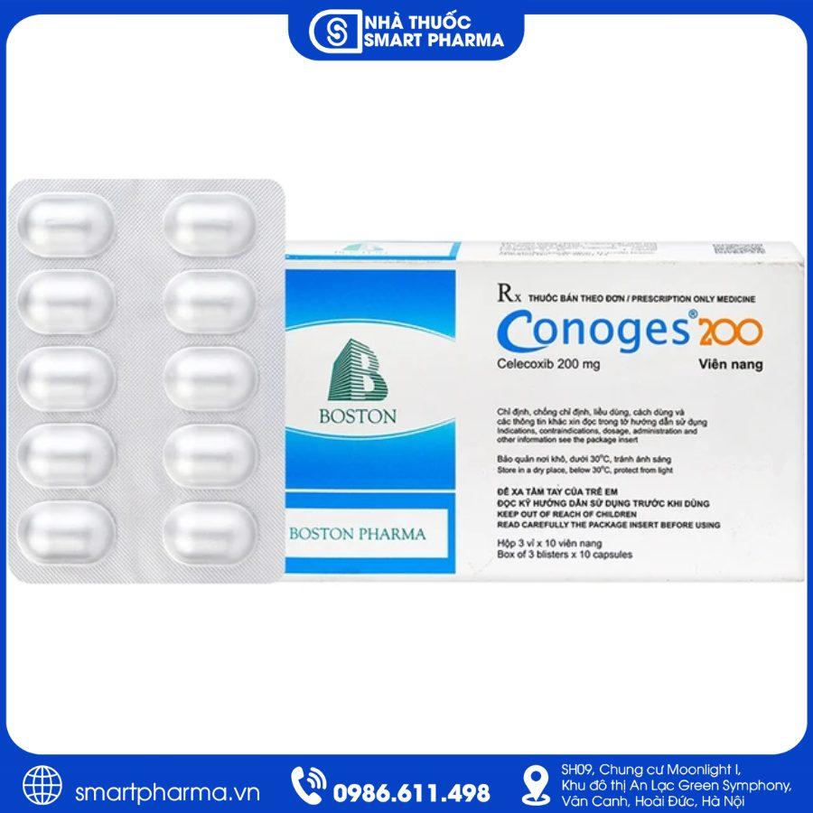 NT Smartpharma (13) Thuốc Conoges 200mg - Điều trị đau và viêm trong bệnh lý xương khớp