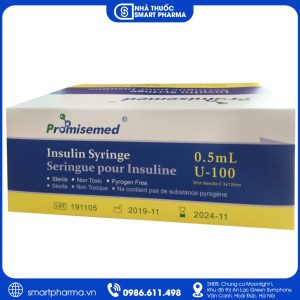 Bơm tiêm tiểu đường 0,5ml – Dụng cụ tiêm insulin tiện lợi, chính xác