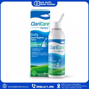 ClariCare Daily Nasal Hygiene Spray 100ml – Vệ sinh mũi và hỗ trợ giảm nghẹt mũi