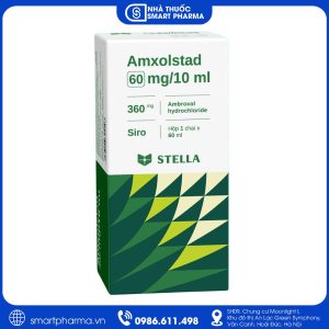 Amxolstad 60mg/10ml điều trị ho có đờm, viêm phế quản và bệnh lý đường hô hấp